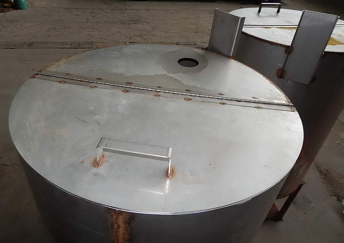 Fermentation Tank, 120 Gallon, Stainless Steel, Hinged Lid, 30 Dia x 41 High