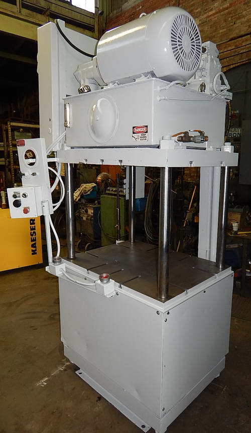 25 Ton KEYSTONE Hydraulic Trim Press, 14 Str, 30-1/4 Dylt, 34 x 32 Bed