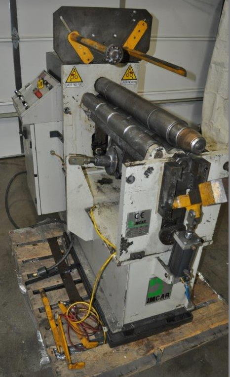 30 x 15 Ga IMCAR 4-Roll Plate Roller, 30 FPM, Air Drop End, 1.5kW