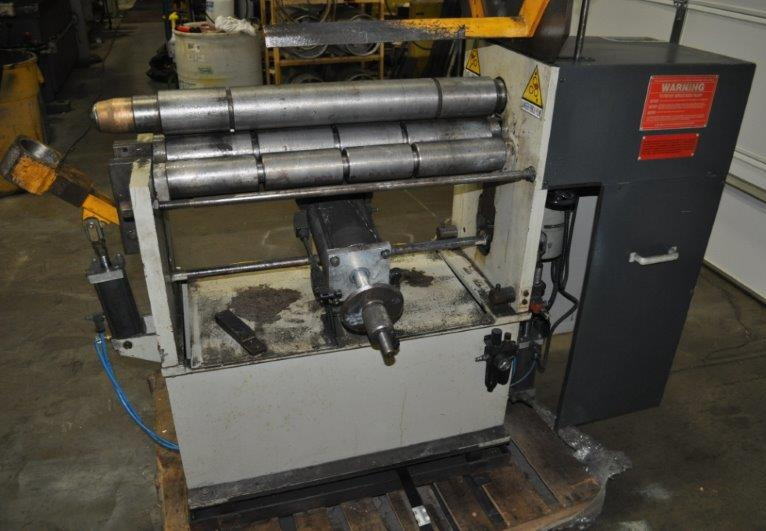 30 x 15 Ga IMCAR 4-Roll Plate Roller, 30 FPM, Air Drop End, 1.5kW