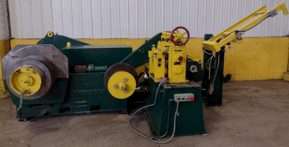 12 x 4 x 5,000 Lb TORRINGTON Pull-Through Slitting Line, Right-to-Left