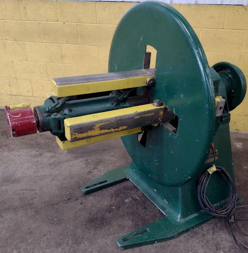2,500 Lb LITTELL Uncoiler, 15 ID, 18 Width, Electric Brake