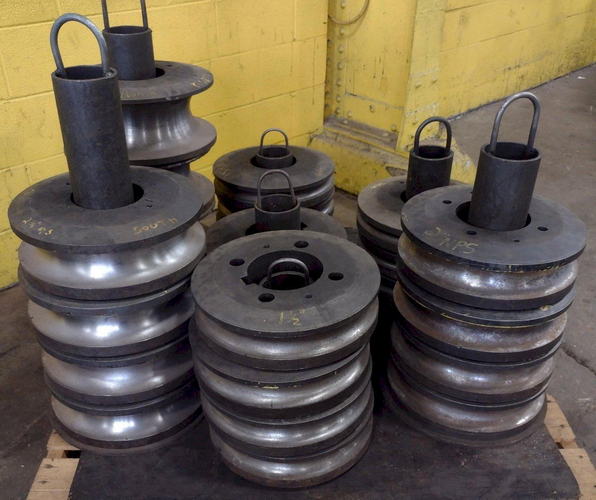 WALLACE 4-Roll Pipe Bender, 8 Rd Pipe, 15 Max Roll Dia, (2) Pinch Rolls, 20 HP