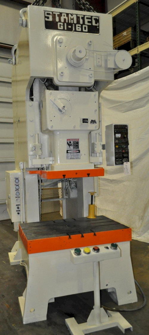 160 Ton STAMTEC G1-160 Gap Frame Press, 7.88 Str, 17.72 SH, Hyd Overload