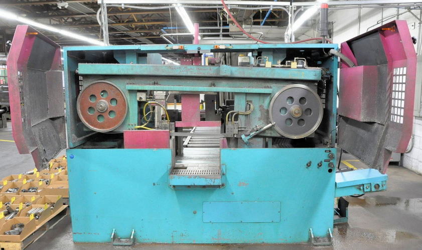 15-3/4 x 11 KALTENBACH Horizontal Band Saw, PP41 Controller, 17 x 20' Infeed