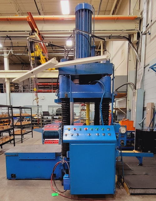 100 Ton CUSTOM Die Spotting Press, 3000 PSI, 34 x 50 Platens, 42-1/2 Dylt