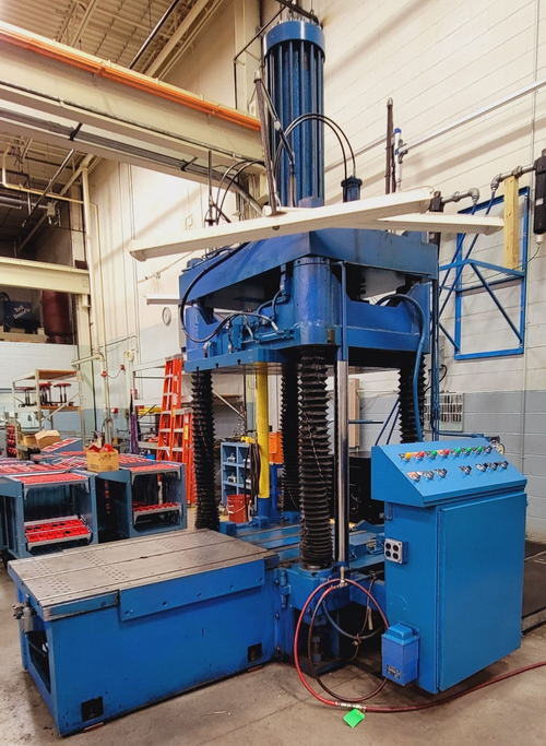100 Ton CUSTOM Die Spotting Press, 3000 PSI, 34 x 50 Platens, 42-1/2 Dylt
