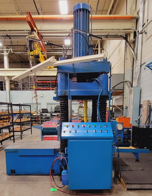 100 Ton CUSTOM Die Spotting Press, 3000 PSI, 34 x 50 Platens, 42-1/2 Dylt