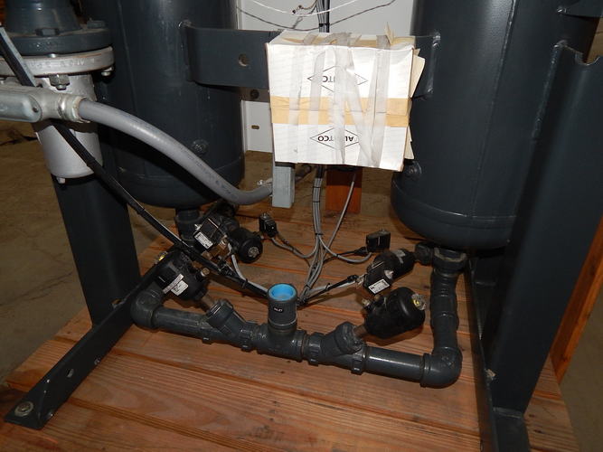 300 SCFM @ 100 PSIG SPX-DELTECH RP300 Externally Heated Desiccant Air Dryer