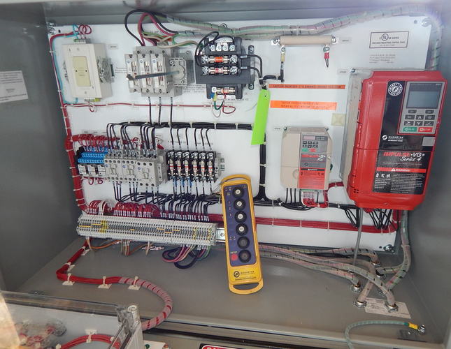 (2) 2 Ton DEMAG Transfer/Captive Chain Hoist System, 2-Step Vari, Remote, 2016