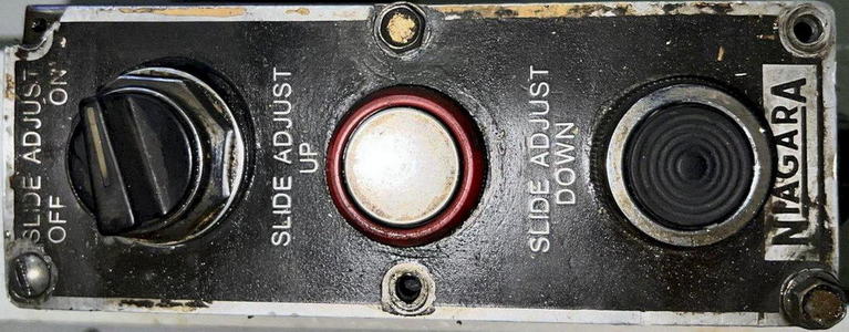 110 Ton NIAGARA Gap Frame Press, 5 Str, 19.25 SH, 5 Adj, 42 x 27 Bed, 10 HP