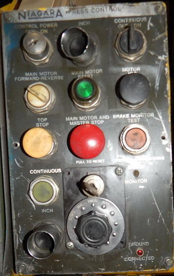 150 Ton NIAGARA OBI Press, 6 Str, 20.5 SH, 34 x 24 Ram, 50 x 30 Bed