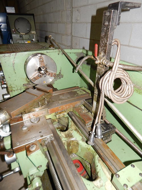 15-3/8 /8-5/8 /22-7/8 x 85 cc NARDINI Engine Lathe, 2-1/32 Spdl Hole, 8/4 HP