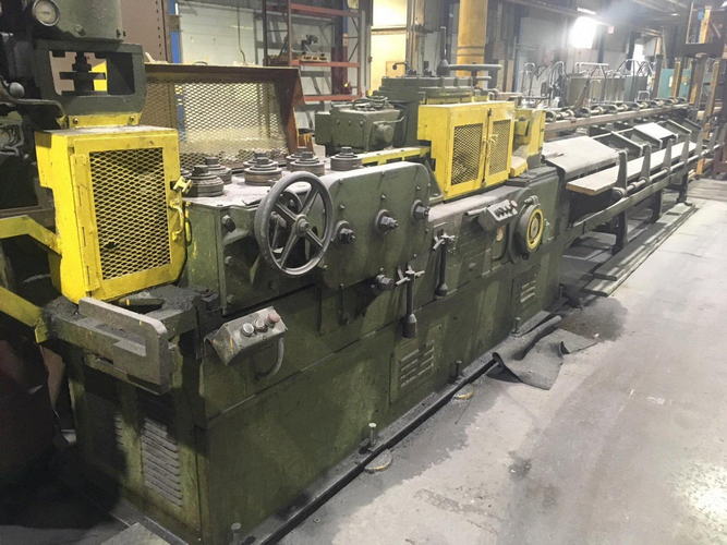 5/8 LEWIS 20F Shape Straightener & Cut-Off, 100 and 125 FPM, 16' Cut-Off, 30 HP