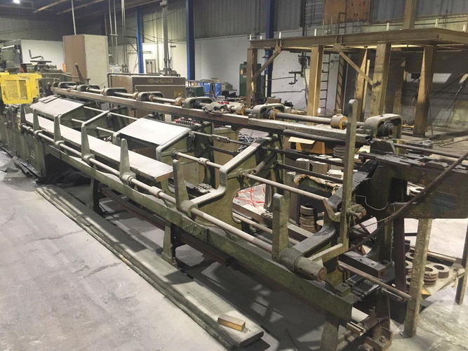 5/8 LEWIS 20F Shape Straightener & Cut-Off, 100 and 125 FPM, 16' Cut-Off, 30 HP