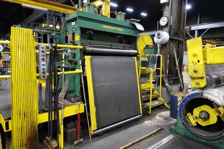 54 x 7.5 x 30,000 Lb LOOPCO Slitting Line
