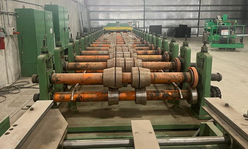 16-Stand ASC R-Panel Line, 3 Spdl, 46 RS, Shear, Servo Accelerator, Uncoiler