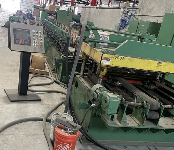 16-Stand ASC R-Panel Line, 3 Spdl, 46 RS, Shear, Servo Accelerator, Uncoiler