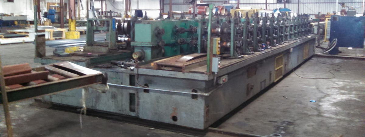 13-Stand ASC/PROMA Roll Forming Line, Tooled for C & Z Purlins, 3 Spdl Dia