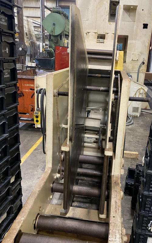 8,000 Lb x 12 W x .250 CWP Cradle Straightener, 7-Roll, 60 OD, 5 HP