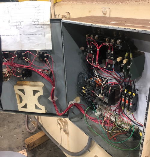 8,000 Lb x 12 W x .250 CWP Cradle Straightener, 7-Roll, 60 OD, 5 HP