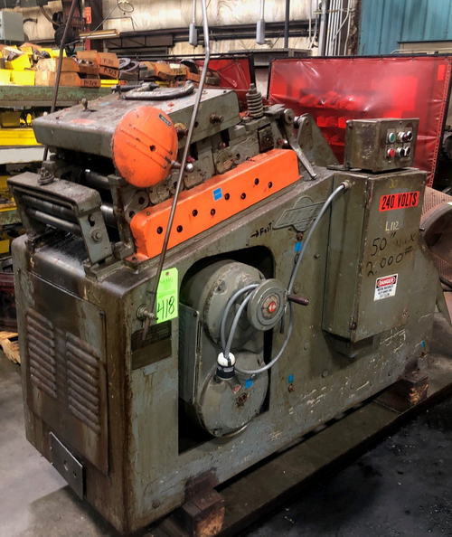 2,000 Lb x 12 W x .125 LITTELL Cradle Straightener, 7-Roll, 48 OD