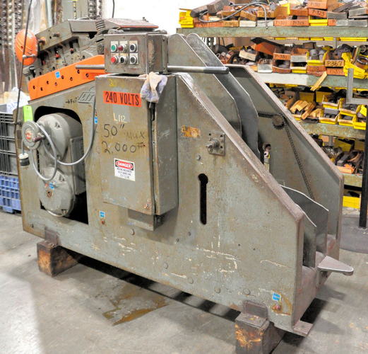 2,000 Lb x 12 W x .125 LITTELL Cradle Straightener, 7-Roll, 48 OD