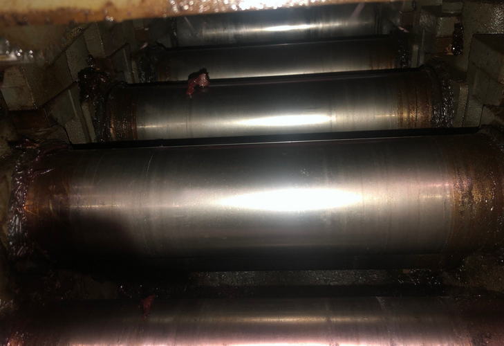 2,000 Lb x 12 W x .125 LITTELL Cradle Straightener, 7-Roll, 48 OD