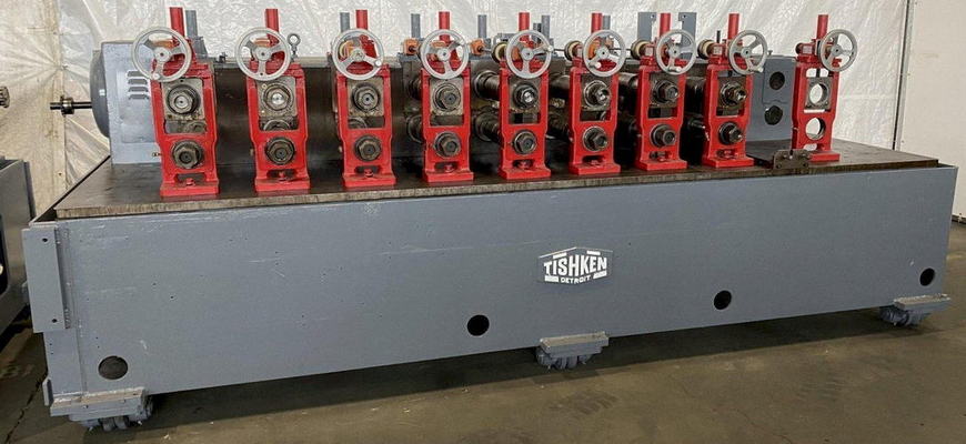 22/24-Stand TISHKEN Roll Former, 3-1/2 Spdl, 21 RS, 14 Horiz, 75 HP
