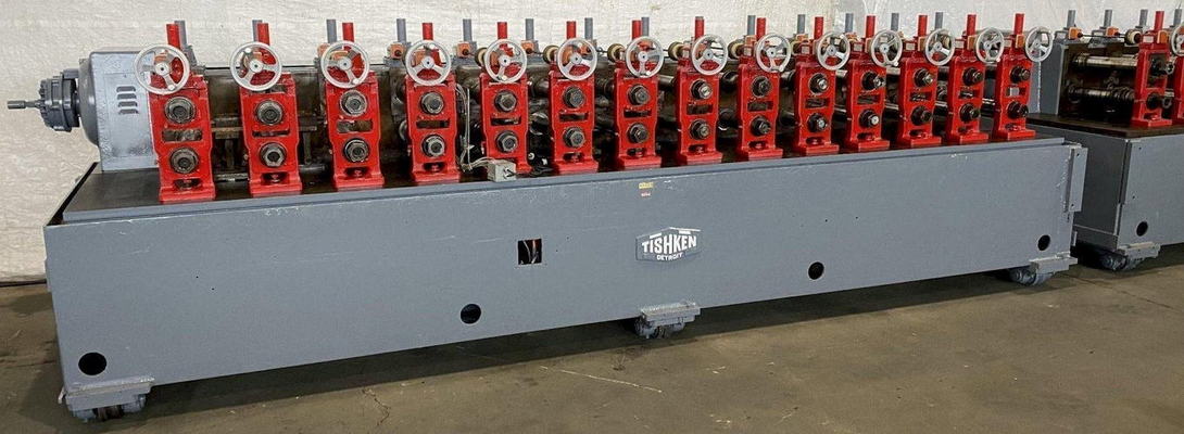 22/24-Stand TISHKEN Roll Former, 3-1/2 Spdl, 21 RS, 14 Horiz, 75 HP