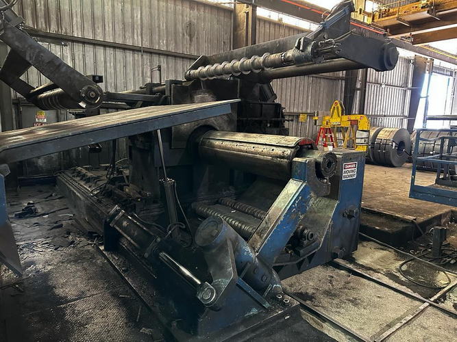 72 x 11 x 60,000 Lb DELTA BRANDS Dual Injector Head Slitting Line