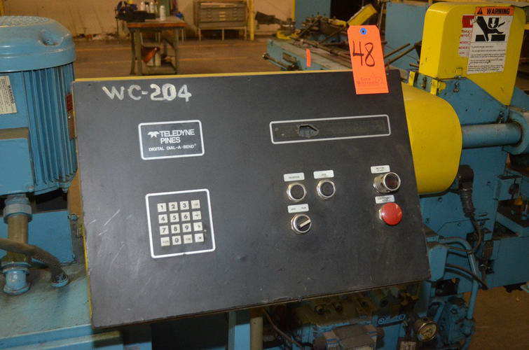 1-1/4 PINES 3T Vertical Hydraulic Bender, Dial-A-Bend Digital Controls, 20 HP