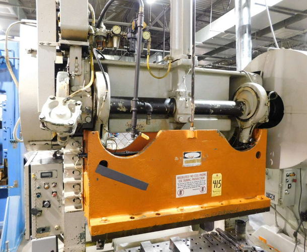 60 Ton ROUSSELLE OBI Press, 4 Str, 13-1/2 SH, 3 Adj, 18 x 60 Bed, 50 SPM