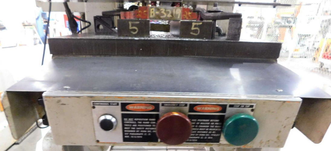 40 Ton ROUSSELLE OBI Press, 3 Str, 12 SH, 3-1/2 Adj, 16 x 26 Bed, 105 SPM