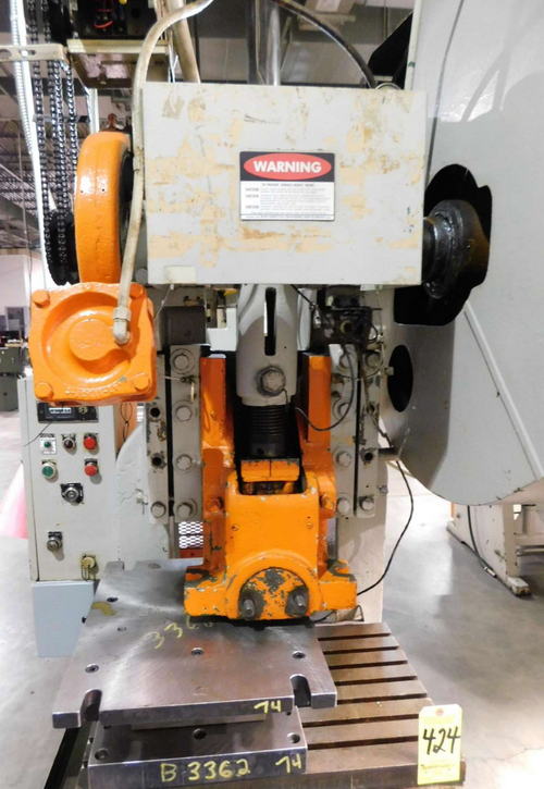 40 Ton ROUSSELLE OBI Press, 3 Str, 12 SH, 3-1/2 Adj, 16 x 26 Bed, 105 SPM