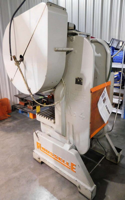 40 Ton ROUSSELLE OBI Press, 3 Str, 12 SH, 3-1/2 Adj, 16 x 26 Bed, 105 SPM