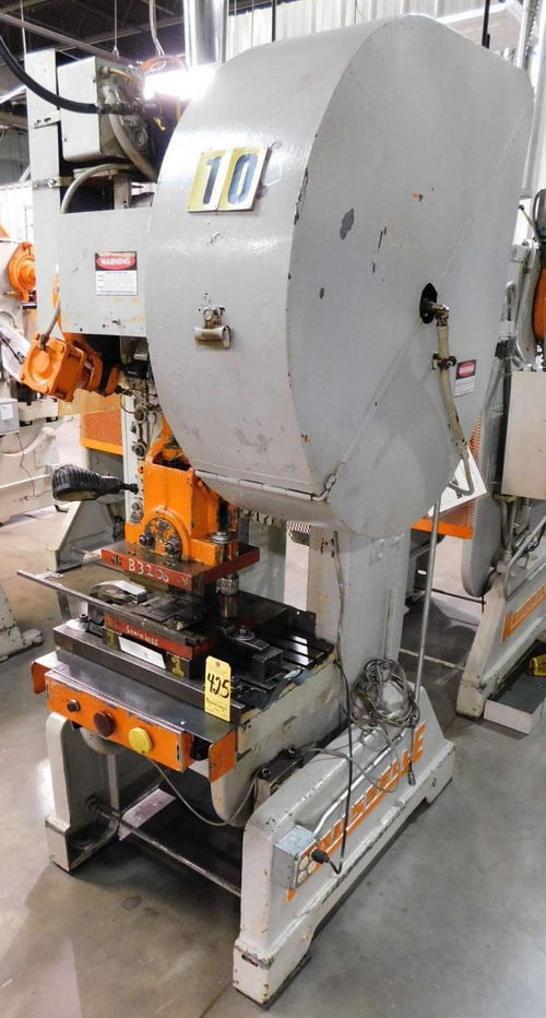 40 Ton ROUSSELLE OBI Press, 3 Str, 12 SH, 3-1/2 Adj, 16 x 26 Bed, 105 SPM