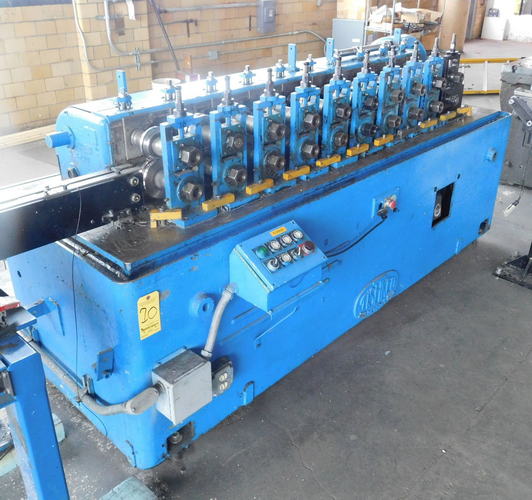 10-Stand TISHKEN Roll Former, 1-1/2 Spdl, 8 RS, 8 Horiz, 1 Vert Adj, 5 HP