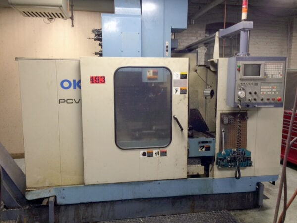 40 X, 22 Y, 20 Z OKK PCV-55 CNC Vertical Machining Center, CT50 Taper