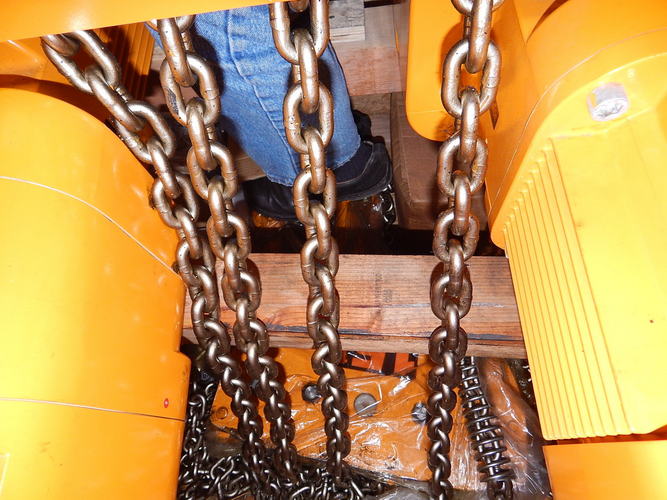 15 Ton HARRINGTON Electric Chain Hoist, 7.5/2.5 FPM, F Duty, 20' Lift, New