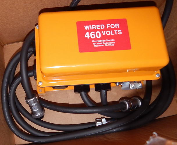 15 Ton HARRINGTON Electric Chain Hoist, 7.5/2.5 FPM, F Duty, 20' Lift, New