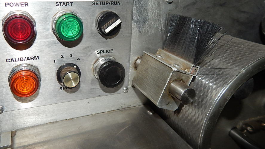 LABEL-AIRE Labeling Machine, 2 Max Label, Dual Unwind, Lot # Laser Burner