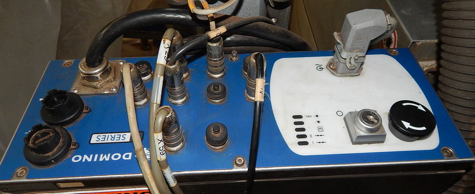 LABEL-AIRE Labeling Machine, 2 Max Label, Dual Unwind, Lot # Laser Burner