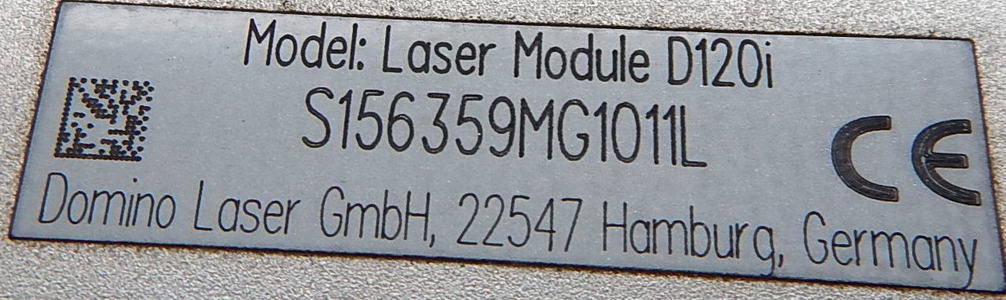 30 Watt DOMINO D120i D Series Laser, 8mm Scan Head, Controller