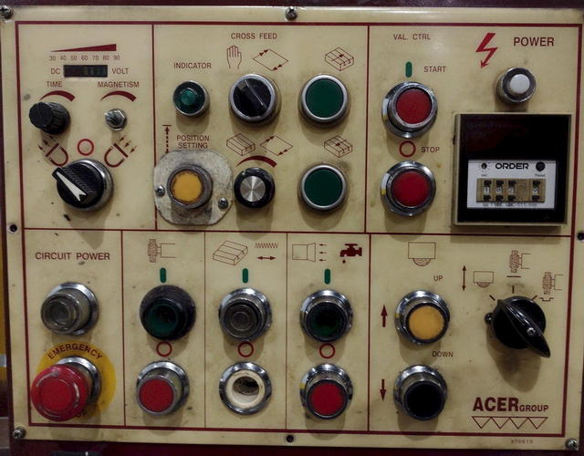 20 x 40 ACER 3-Axis Automatic Horizontal Surface Grinder, 2,200 Lb Load, 10 HP