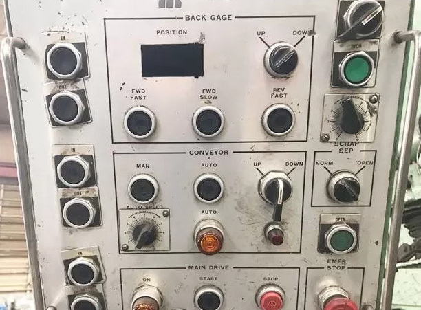 1 x 20' CINCINNATI Hyd Shear, Power Feed Rolls, Support Arms, 50 HP