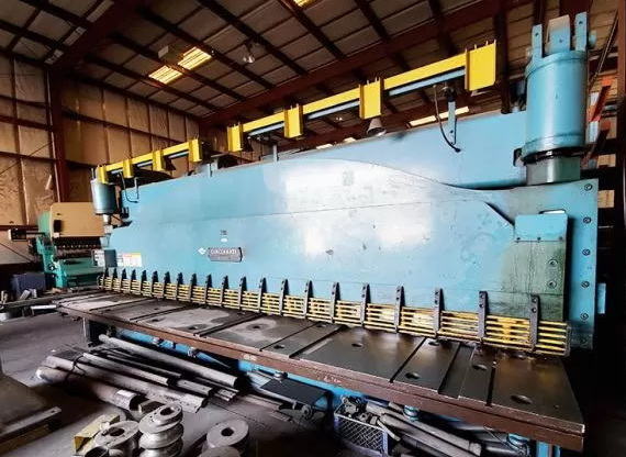 1/2 x 20' CINCINNATI Hyd Shear, 18 Throat, FOPBG, Squaring Arm, Supports