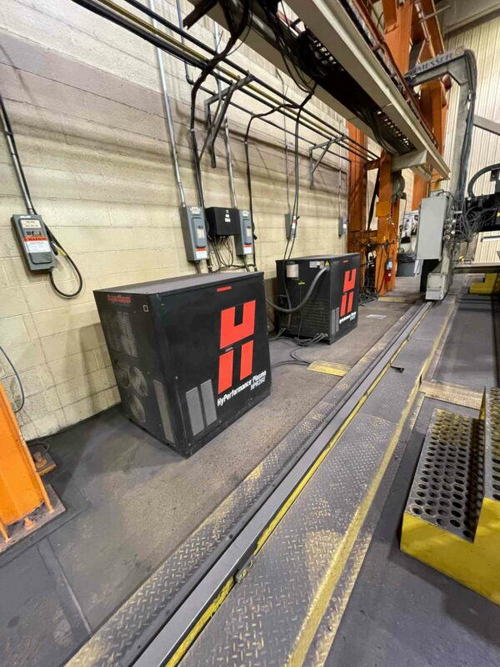 96 x 600 MESSER Plasma Cutter, (2) HPR260 Plasmas, (2) OxyFuel Torches