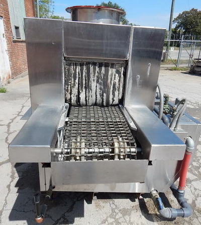 12 W x 8 H CLEAN MACHINE SS Belt Washer, Elect Heated Wash, Rinse & Blow-Off