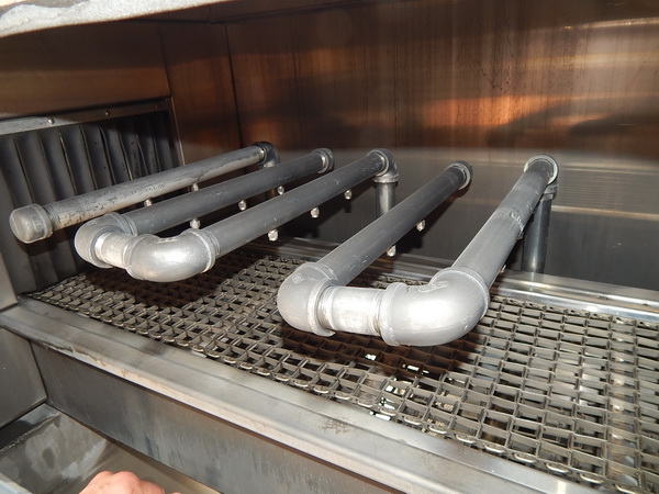 12 W x 8 H CLEAN MACHINE SS Belt Washer, Elect Heated Wash, Rinse & Blow-Off